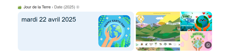 Quiz de la journée de la terre google