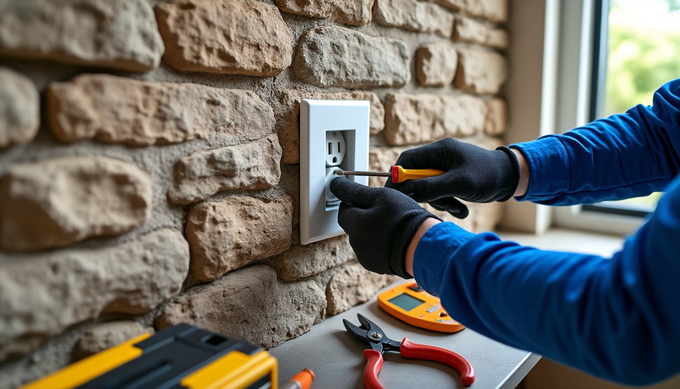 apprenez comment installer une prise électrique dans un mur en pierre en suivant nos conseils pratiques et sécurisés pour une installation efficace et durable.