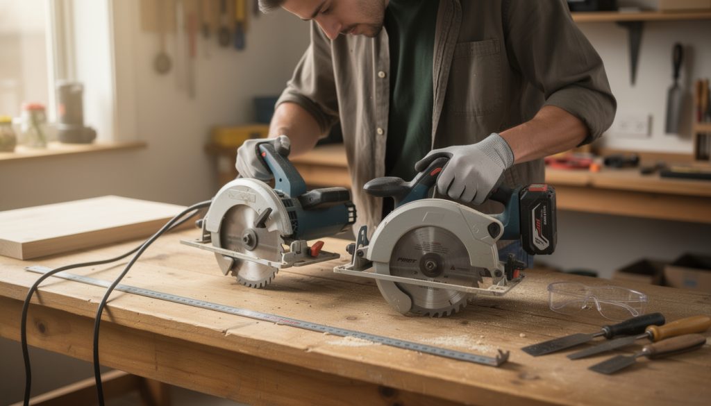 découvrez comment choisir la scie circulaire adaptée à vos travaux : puissance, profondeur de coupe, précision, sécurité et fonctionnalités à comparer.